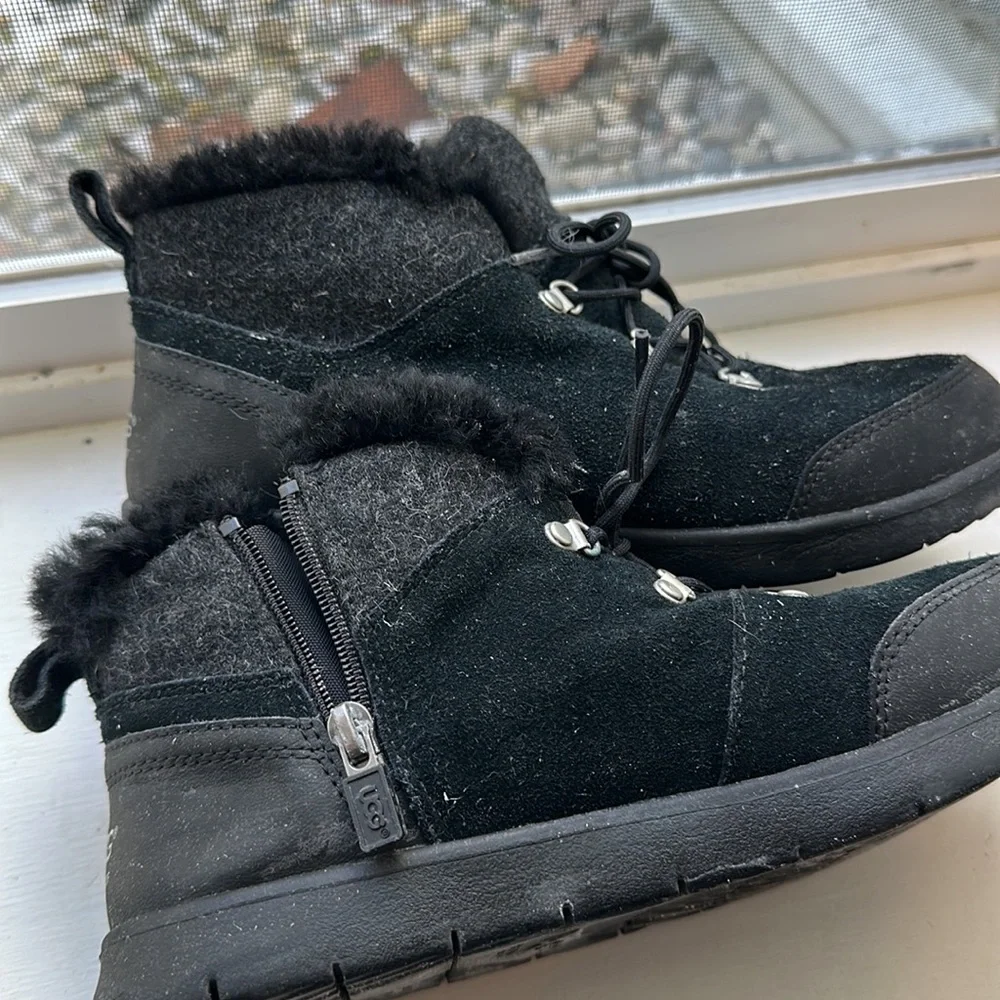 Ugg ankle boots with faux fur